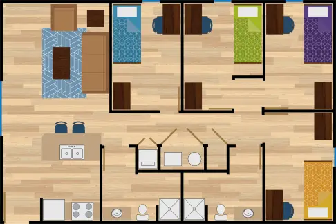 Betz Road end room floor plan