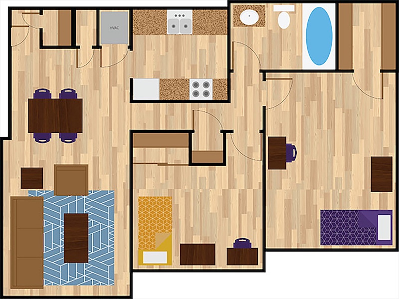 lloyd street apartment 2 bedroom layout