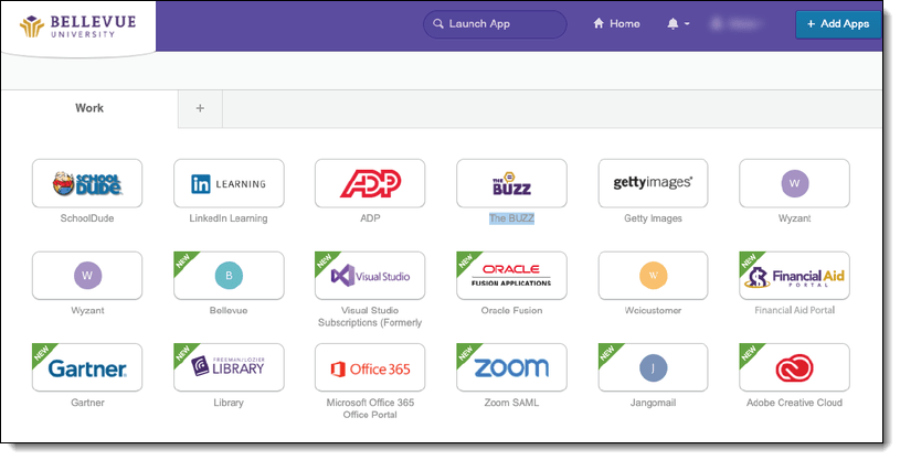 Screenshot, Bruin Connect Dashboard
