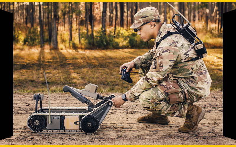 Soldier with Robot