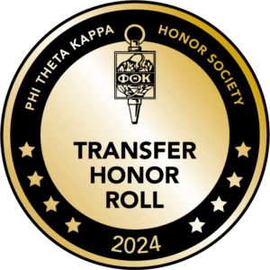 Phi Theta Kappa 2024 Transfer Honor Roll Badge