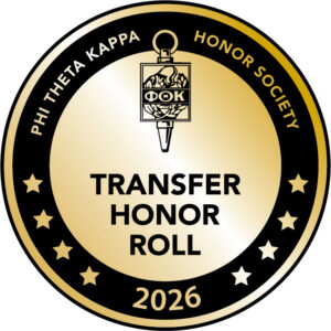 Phi Theta Kappa 2024 Transfer Honor Roll Badge