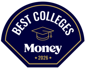 Money - Best Colleges in America 2026 badge